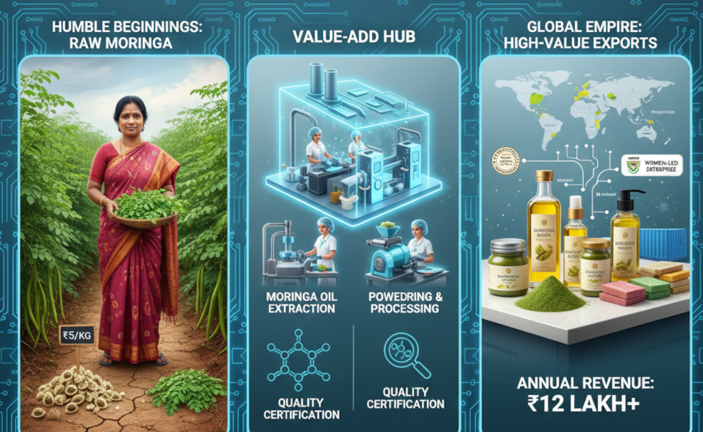 Dropout to 'Moringa Queen': Ponnarasi’s Rs 12 Lakh Global Empire