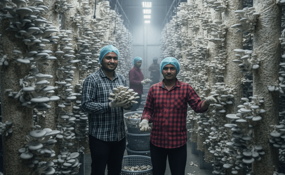 Uttarakhand Brothers Grow Rs 25 Lakh Mushroom Farm from Scratch