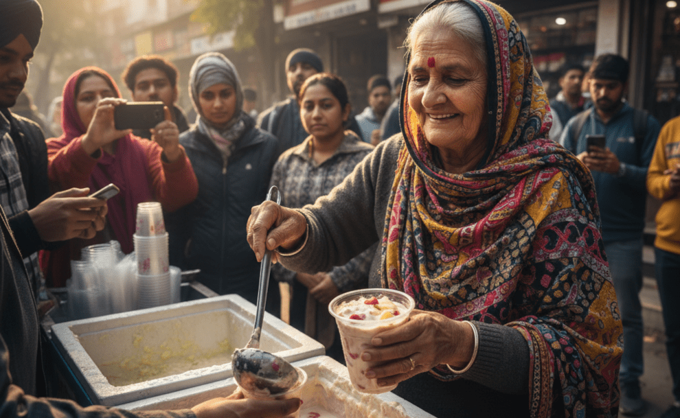 Mohali’s Fruit Cream Queen: The 65-Year-Old Viral Success Story