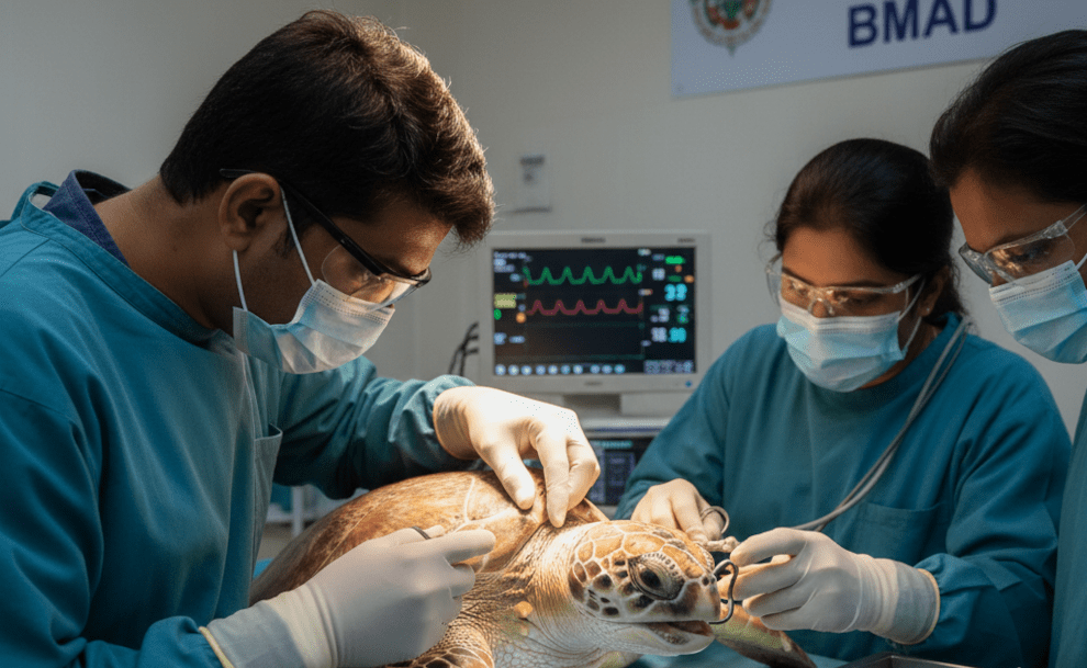 Turtle Rescue: Chennai Vets Save Olive Ridley From Fishing Hook