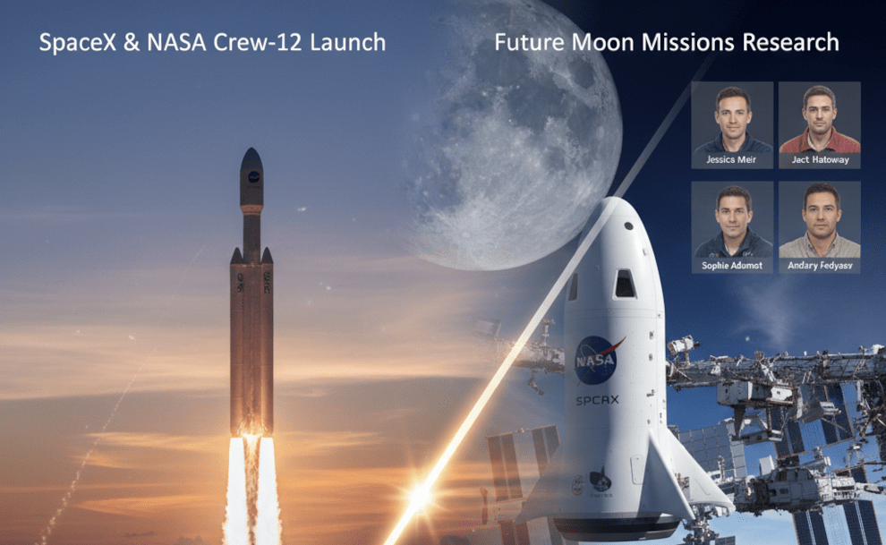 SpaceX and NASA Launch Crew-12 to Prep for Future Moon Missions