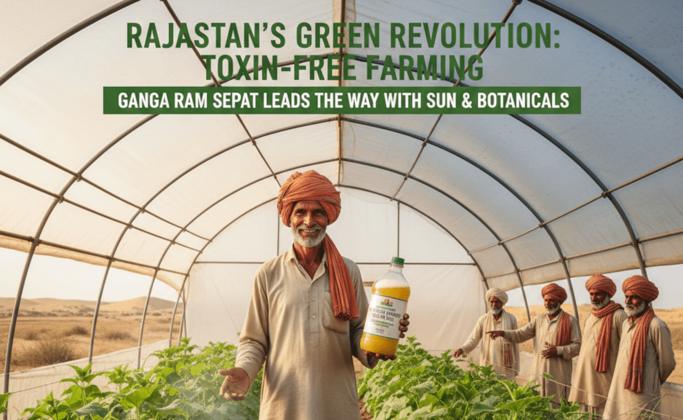 Rajasthan Farmer Grows Organic Cucumbers Without Pesticides