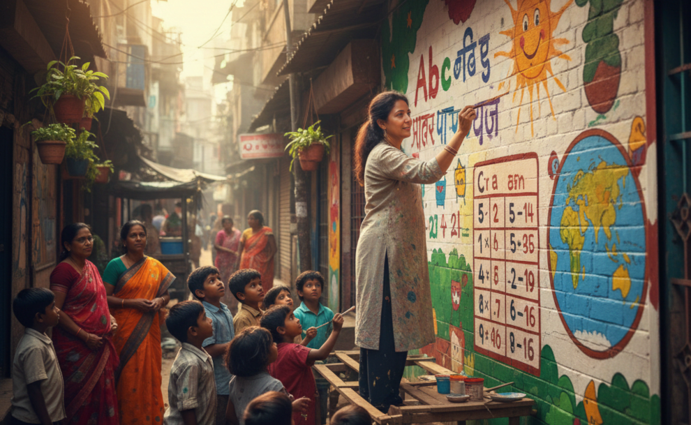 From Slum Walls to 800+ Schools: Artist Wins $1M Global Teacher Prize!