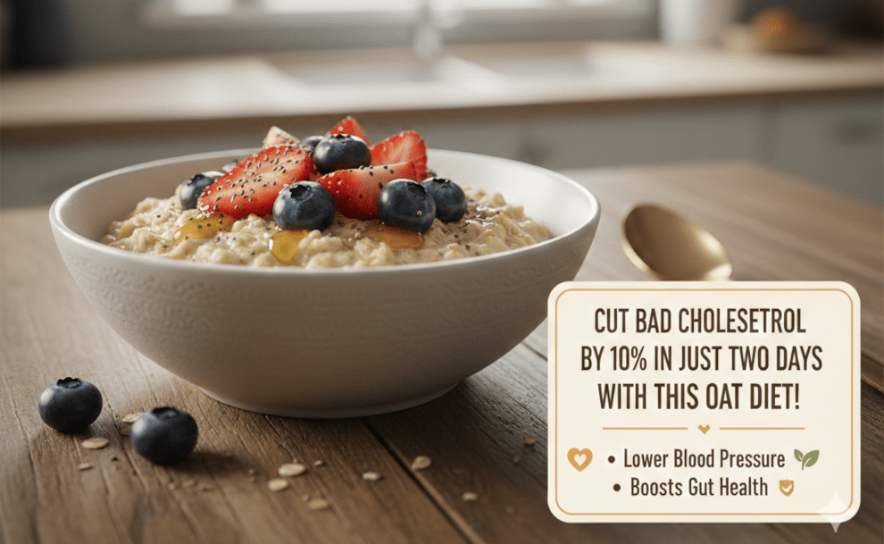 Cut Bad Cholesterol by 10% in Just Two Days With This Oat Diet!