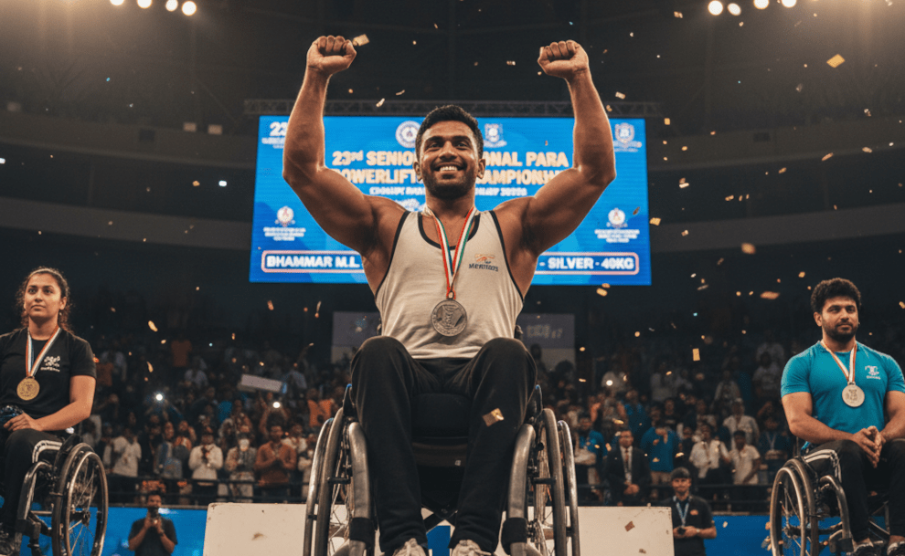 From Polio to Powerlifting: Maya Bhammar Wins National Silver