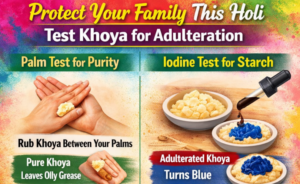 Holi Safety: 4 Quick Steps to Spot Fake Khoya and Stay Healthy!