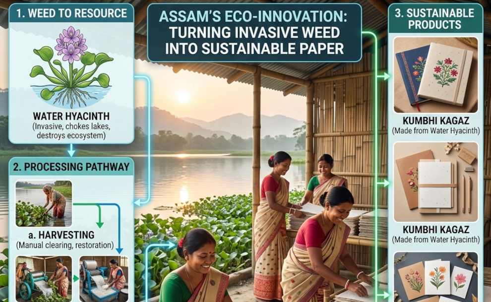 From Weed to Paper: Assam Startup Saves Lakes and Livelihoods