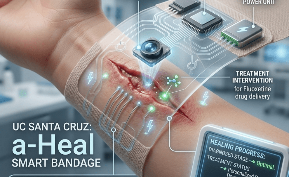 AI Smart Bandage Heals Wounds 25% Faster Using Tiny Cameras