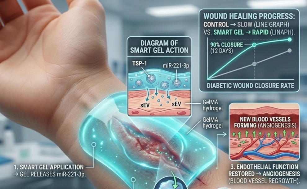 Breakthrough Smart Gel Heals Diabetic Wounds by Restoring Blood Flow