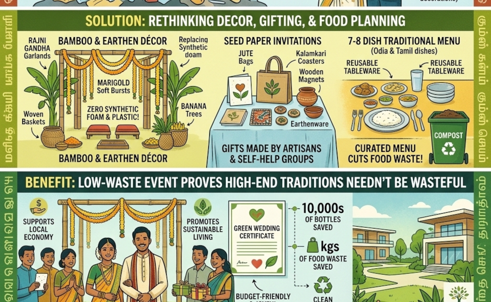 Green Vows: How a 400-Guest Wedding Cut Plastic and Kept Style