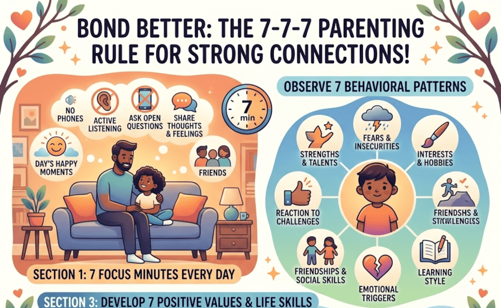Bond Better: How the 7-7-7 Rule Helps You Connect With Kids!