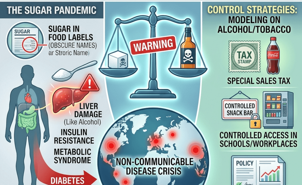Sugar: A Toxic Global Pandemic That Needs Stricter Control