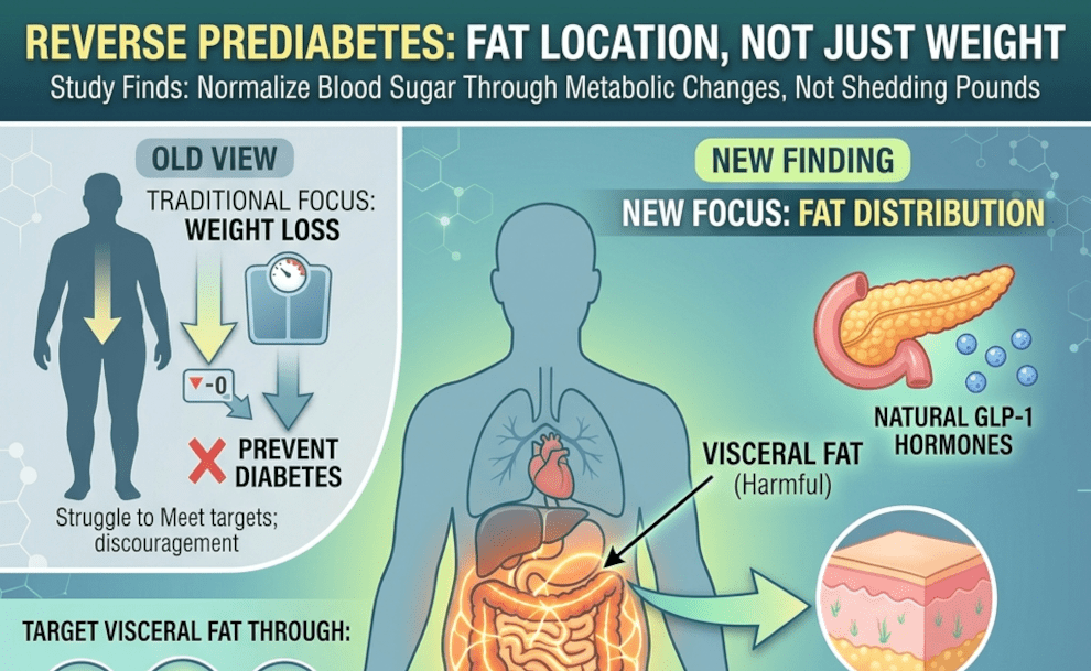 Reverse Prediabetes: Focus on Fat Location, Not Just Your Weight