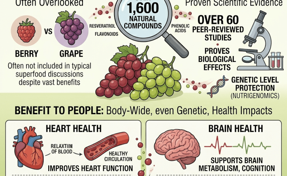 Fresh Grapes Proven To Be A Powerful Superfood For Your Health