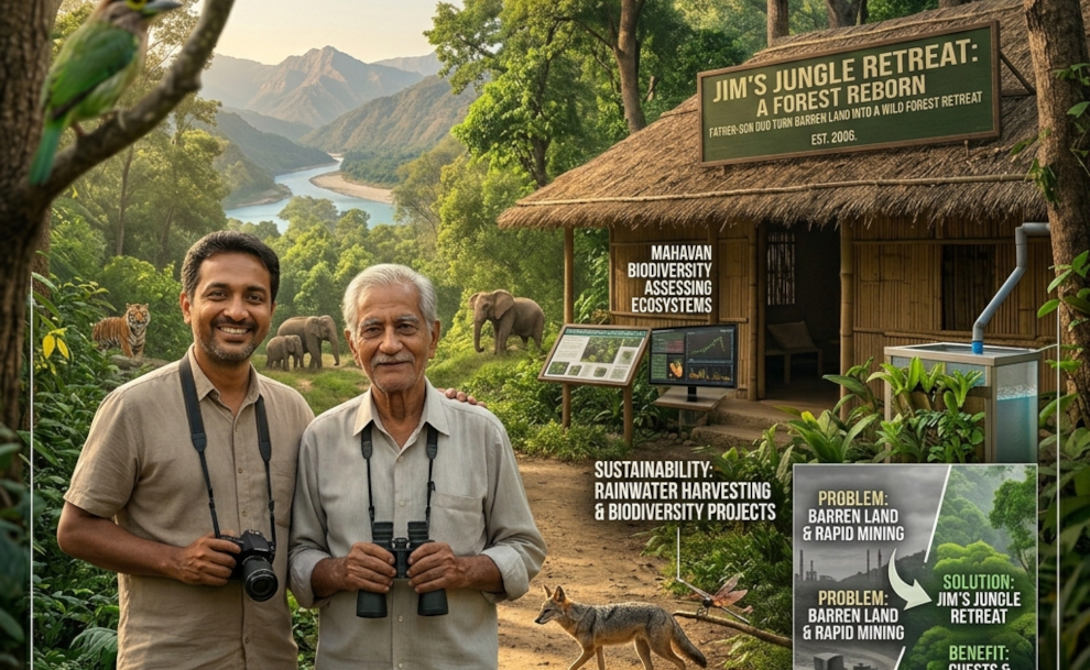 Father-Son Duo Turns Barren Land into a Wild Forest Retreat!