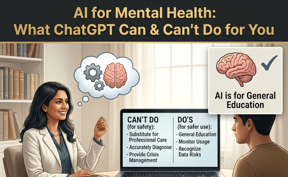 AI for Mental Health: What ChatGPT Can & Can't Do for You