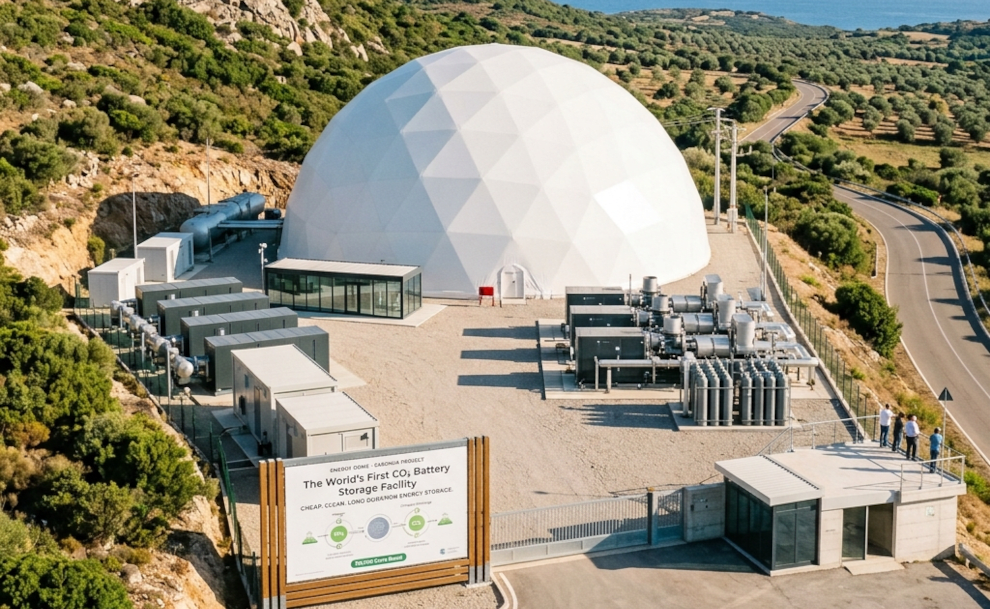 Italy Launches New CO2 Battery to Store Cheap and Clean Energy