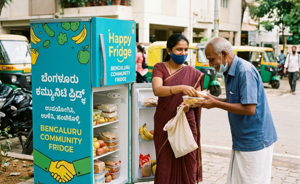 Bengaluru Community Fridges Feed Over 5,000 Hungry People Daily!