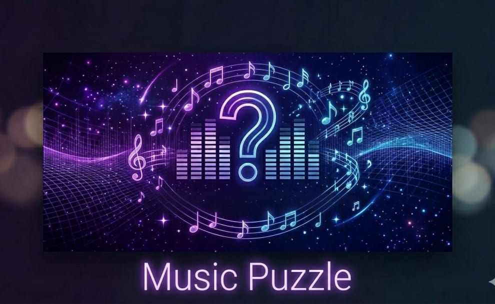 Python code to create music puzzle