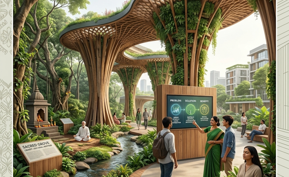 Aranyani Pavilion: Ancient Sacred Groves Meet Modern Eco-Design