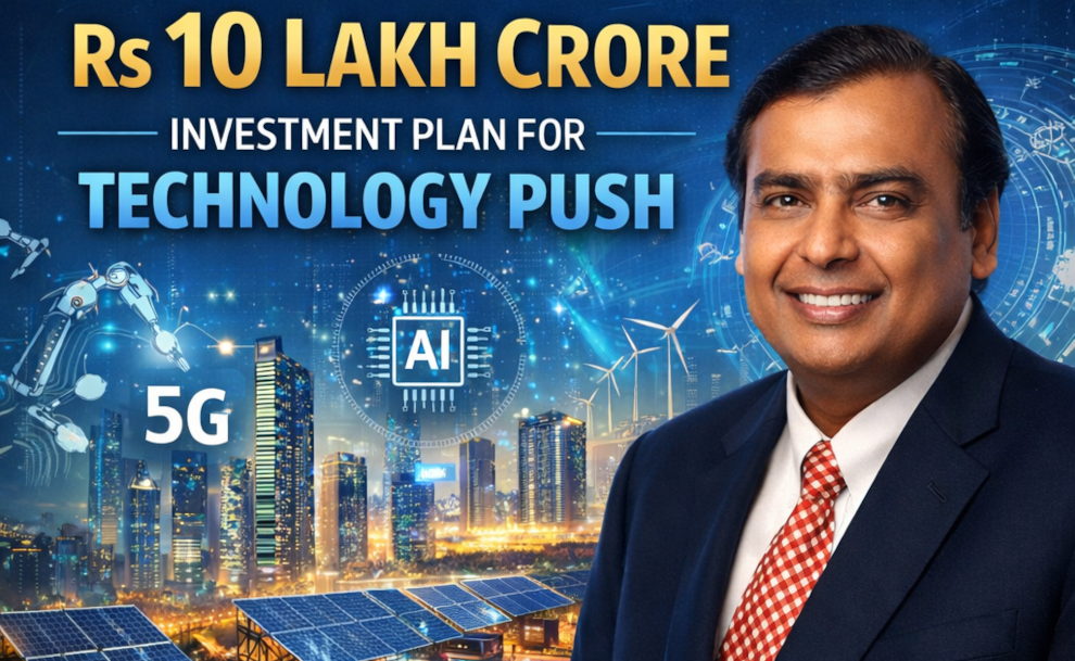 Reliance to Invest ₹10 Lakh Cr for a Smarter, Digital India