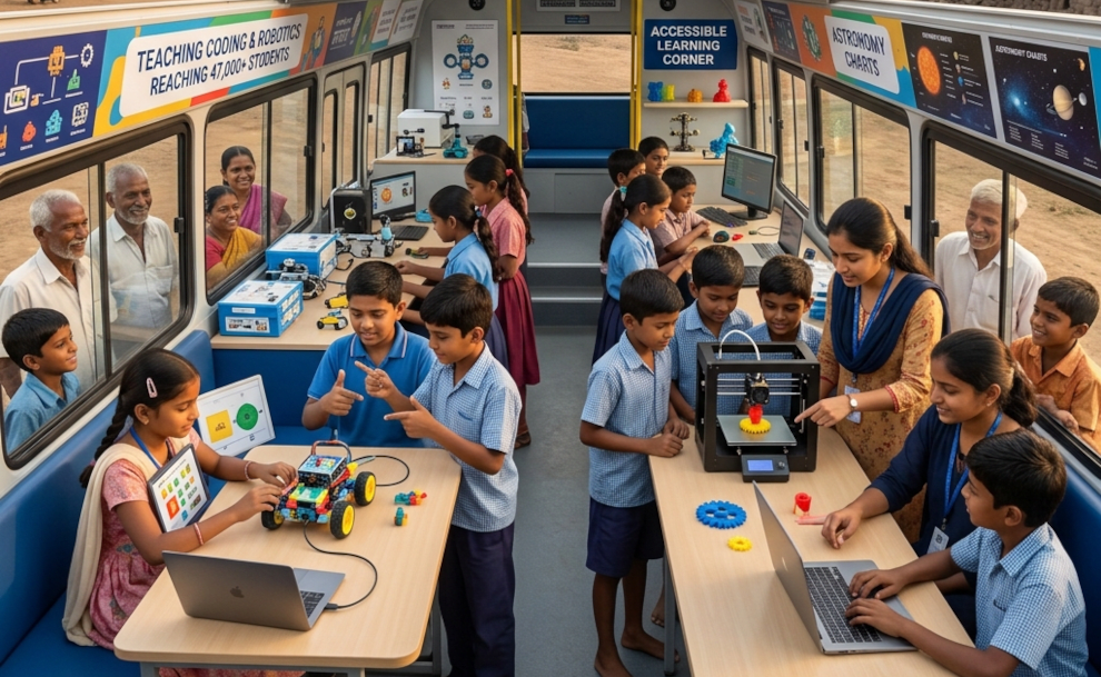 Science for All: HDFC Parivartan Brings Tech to Village Schools.