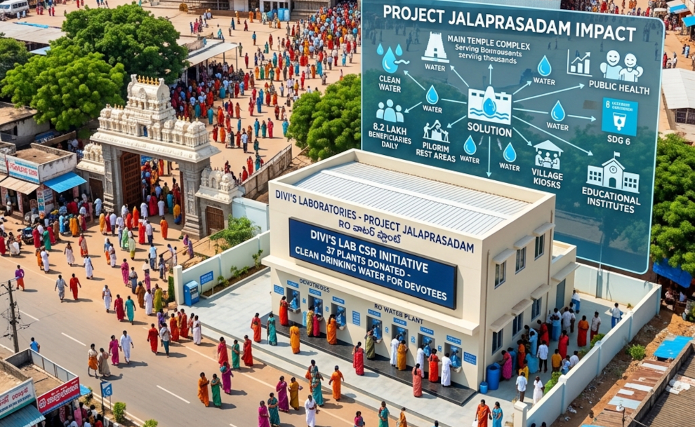 Divi’s Lab Donates ₹6.34 Cr RO Water Plants to Bhadradri Temple