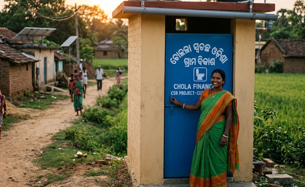 Chola Finance Brings Solar Power and Clean Toilets to Cuttack