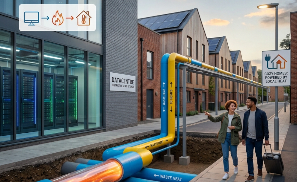 Turning Computer Heat Into Cozy Homes: A Green London Story