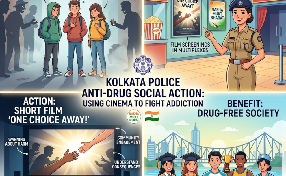 Kolkata Police Uses Cinema to Fight Against Drug Addiction!