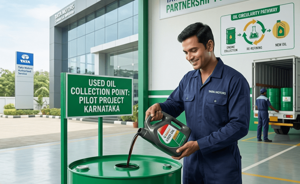 Tata Motors & Castrol Team Up for Greener Engine Oil Recycling