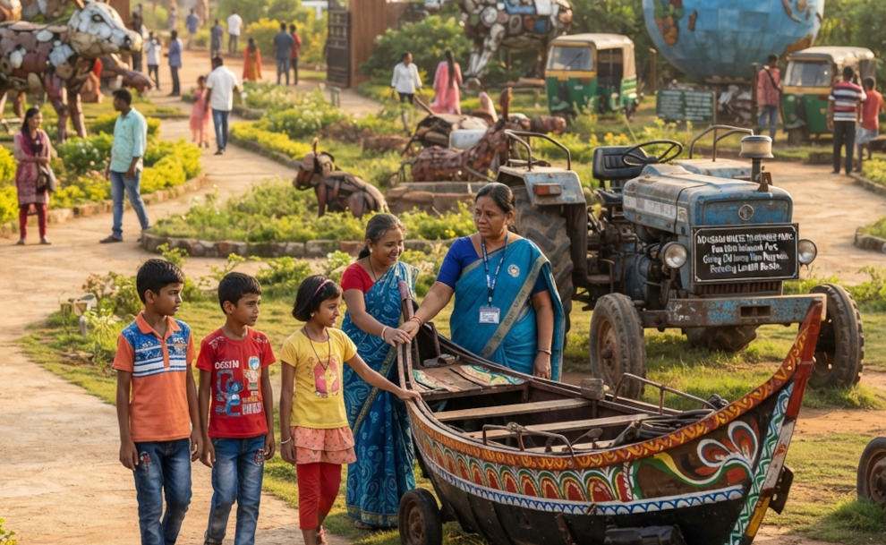 Odisha Town Turns Scrap Metal into Amazing Waste-to-Wonder Park