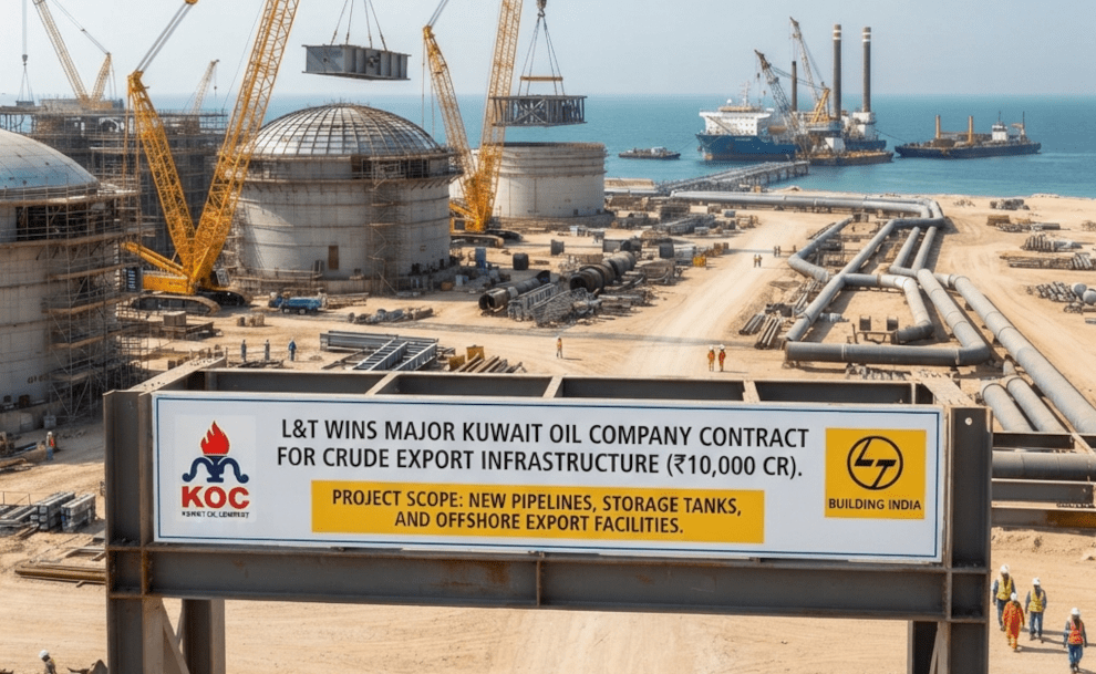 L&T Secures Massive ₹10,000 Cr Kuwait Oil Contract