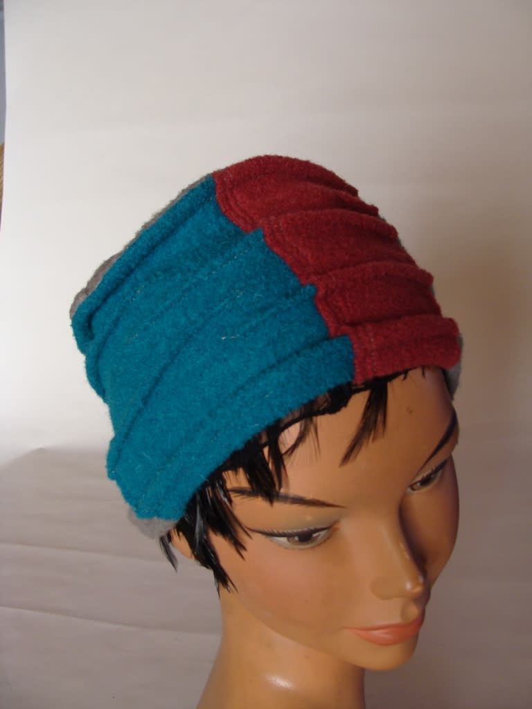 Toque "Tala" laine patchwork