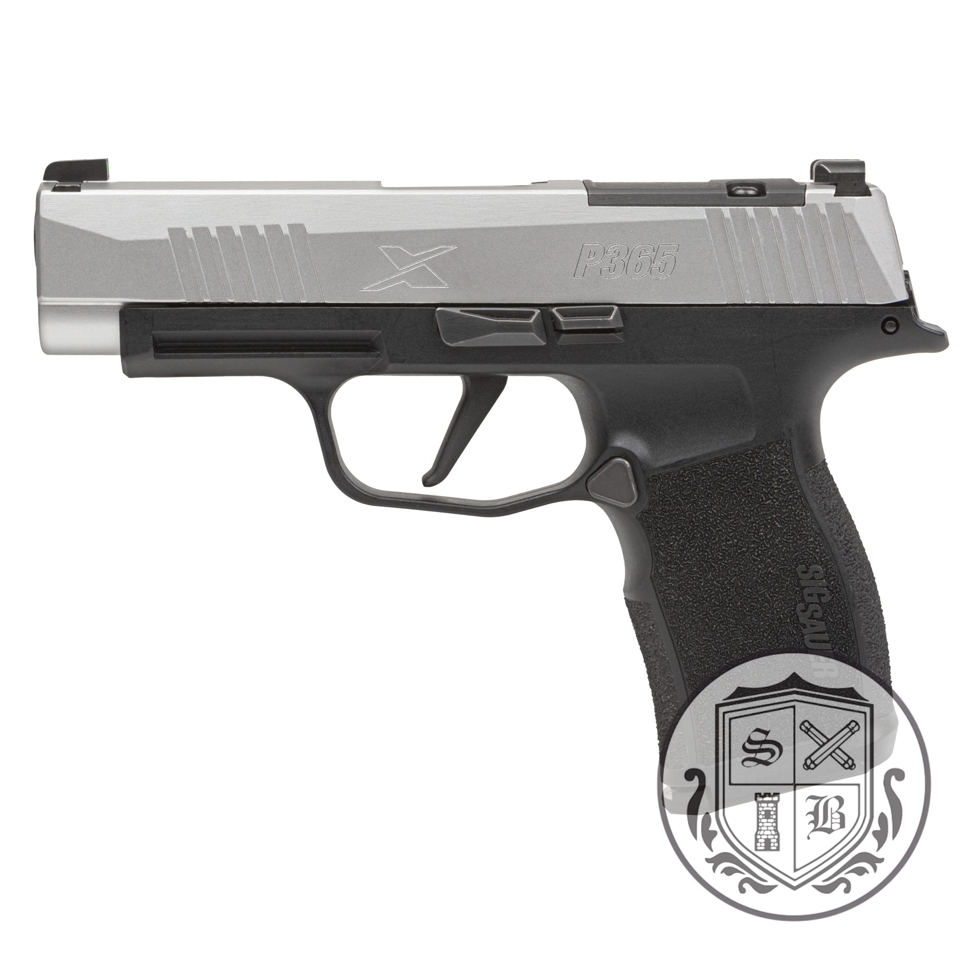 Ships Free - Sig P365XL Optics Ready Compact Pistol - Silver / 12 Rounds-img-0