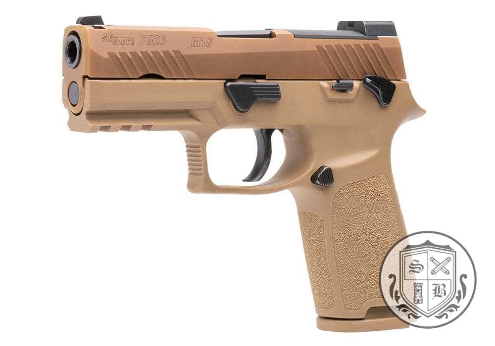 Ships Free - Sig Sauer P320 M18 CA Approved 9mm - Coyote Brown / 10 Rounds-img-0