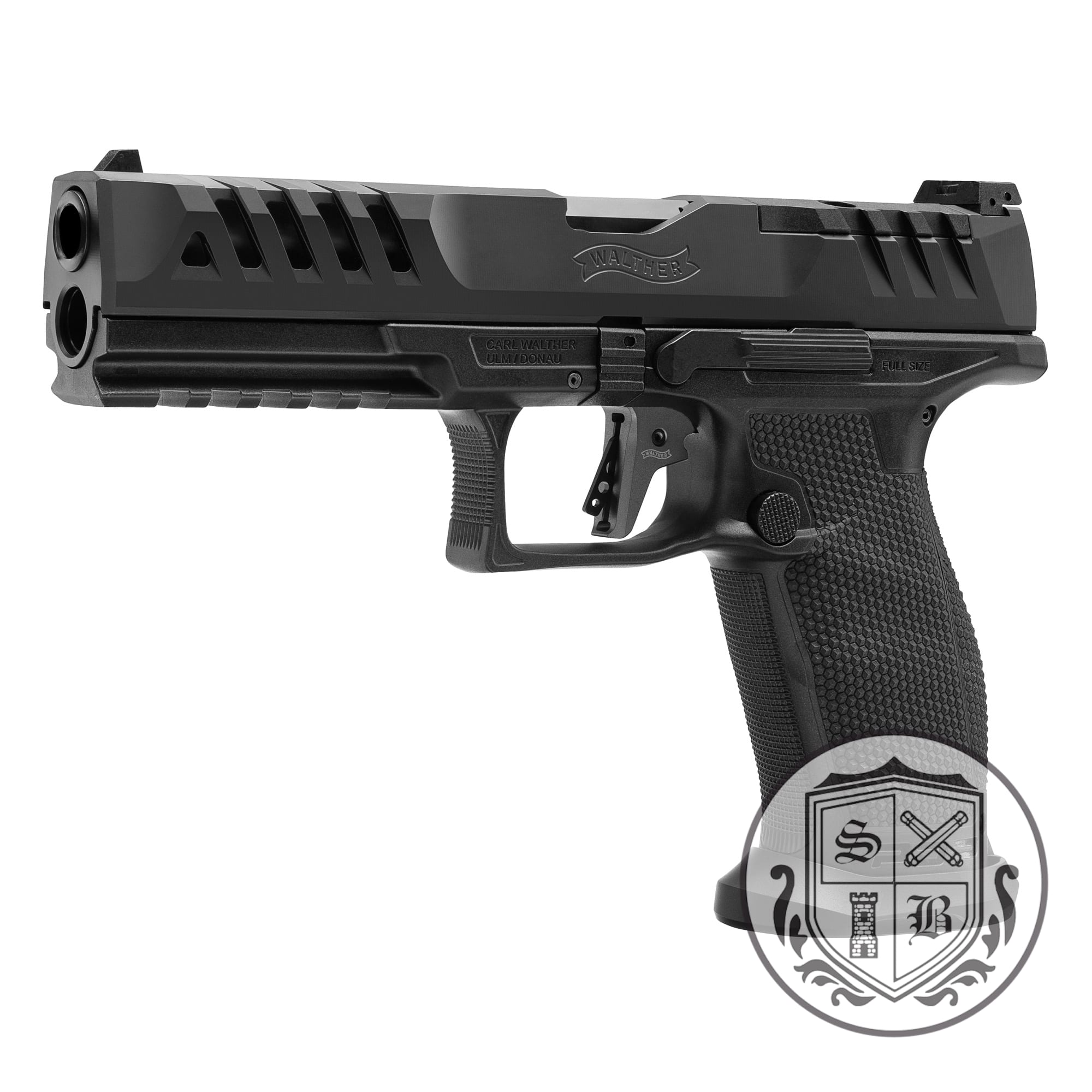 Ships Free - Walther PDP Match 9mm Full-Size Pistol - Black / 18 Round Mags-img-0