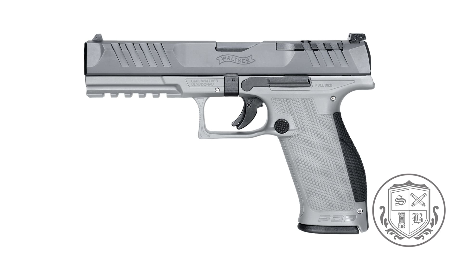 Ships Free - Walther PDP 5" 9mm Full-Size Pistol - Gray / 18 Round Mags-img-0