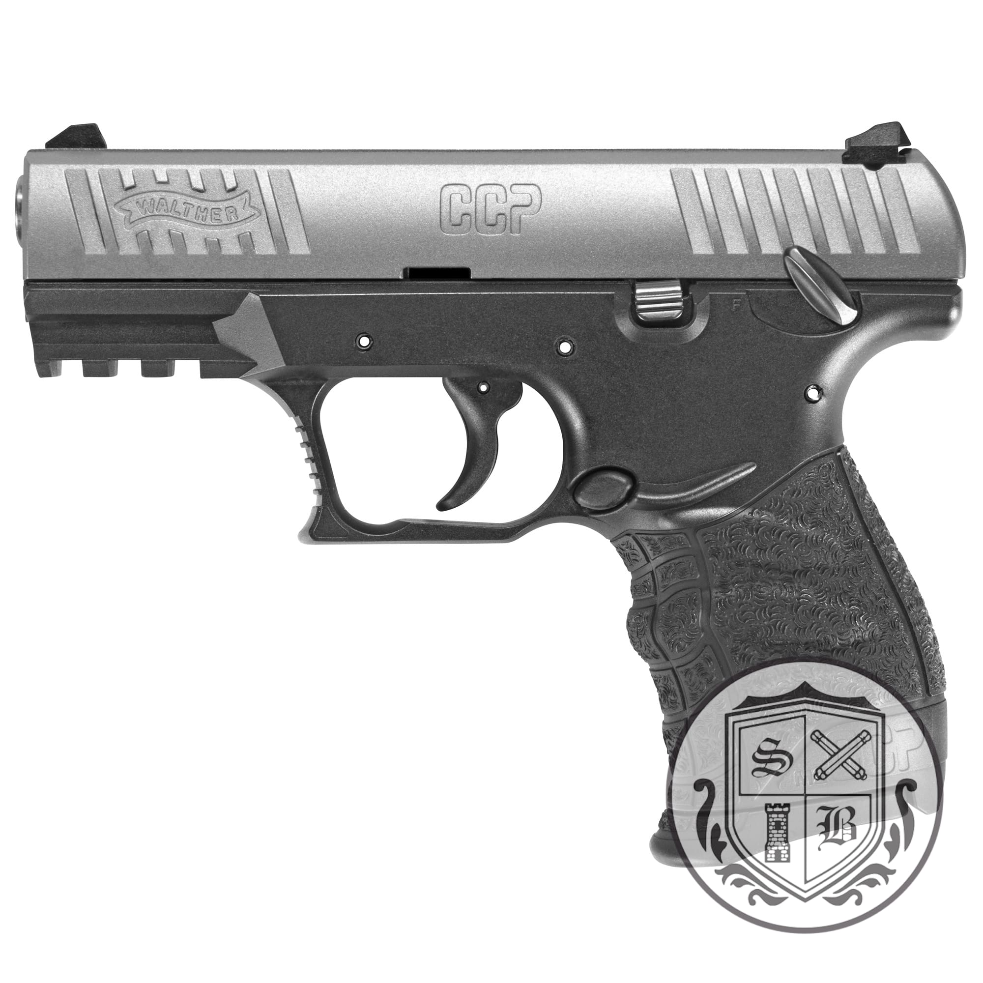 Walther CCP M2 .380 ACP Compact Pistol - Silver / 8 Round Mags-img-0