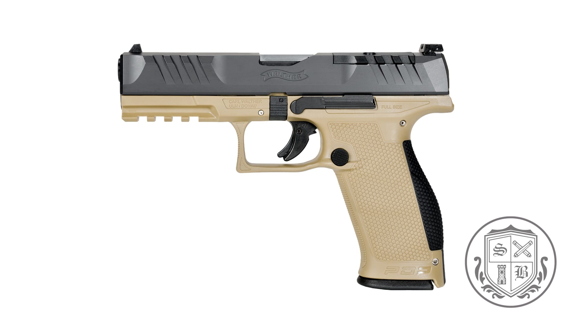 Ships Free - Walther PDP 4.5" 9mm Full-Size Pistol - Tan / 18 Round Mags-img-0