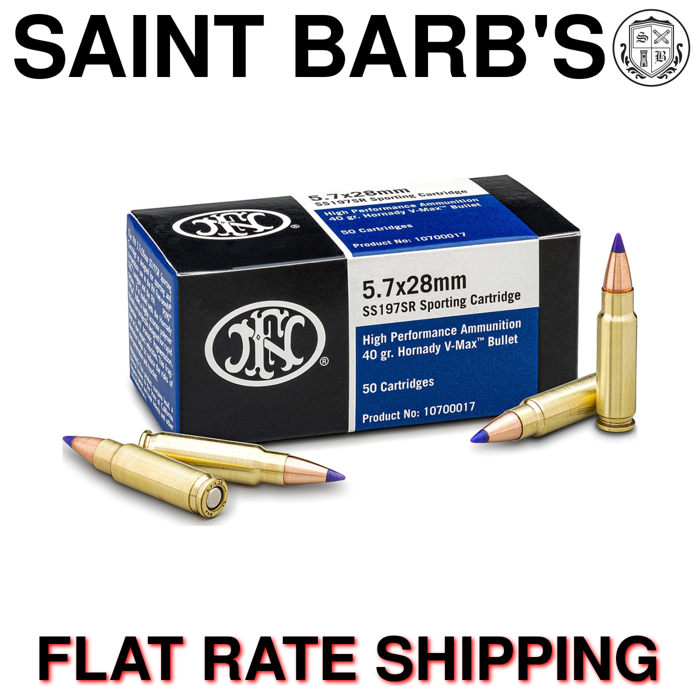 FN SS197SR 5.7x28mm 40 Grain V-MAX - 50 Rounds-img-0