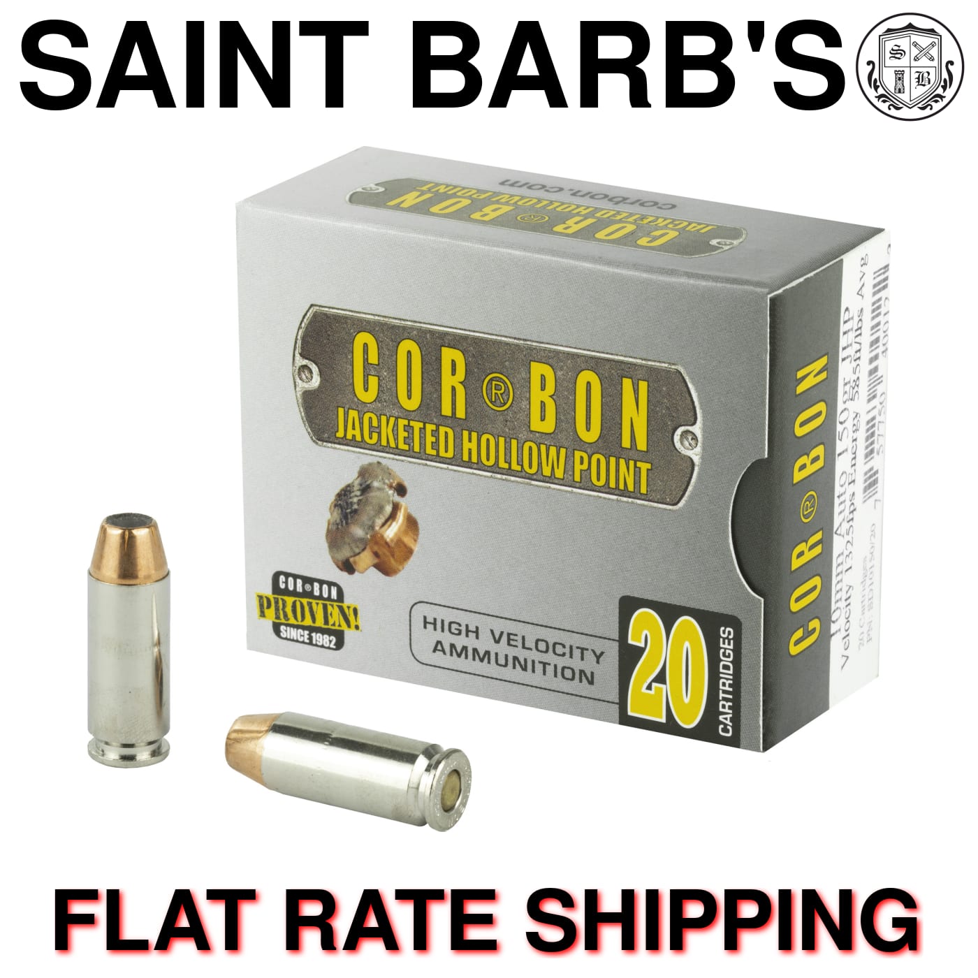 CorBon 10mm 150 Grain Jacketed Hollow Point (JHP) - 20 Rounds-img-0