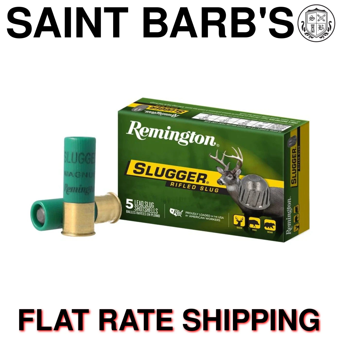 Remington Slugger 12 Gauge 3" 1 oz. Rifled Slug - 5 Rounds-img-0