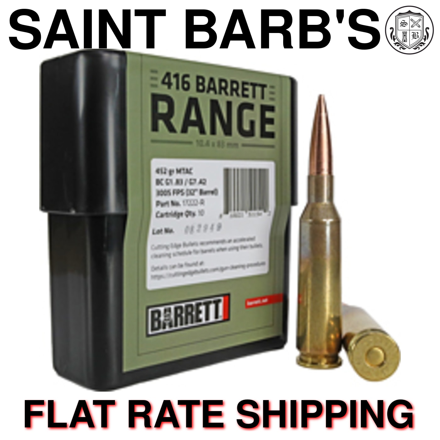 Barrett .416 Barrett 452 Grain Cutting Edge MTAC - 10 Rounds-img-0