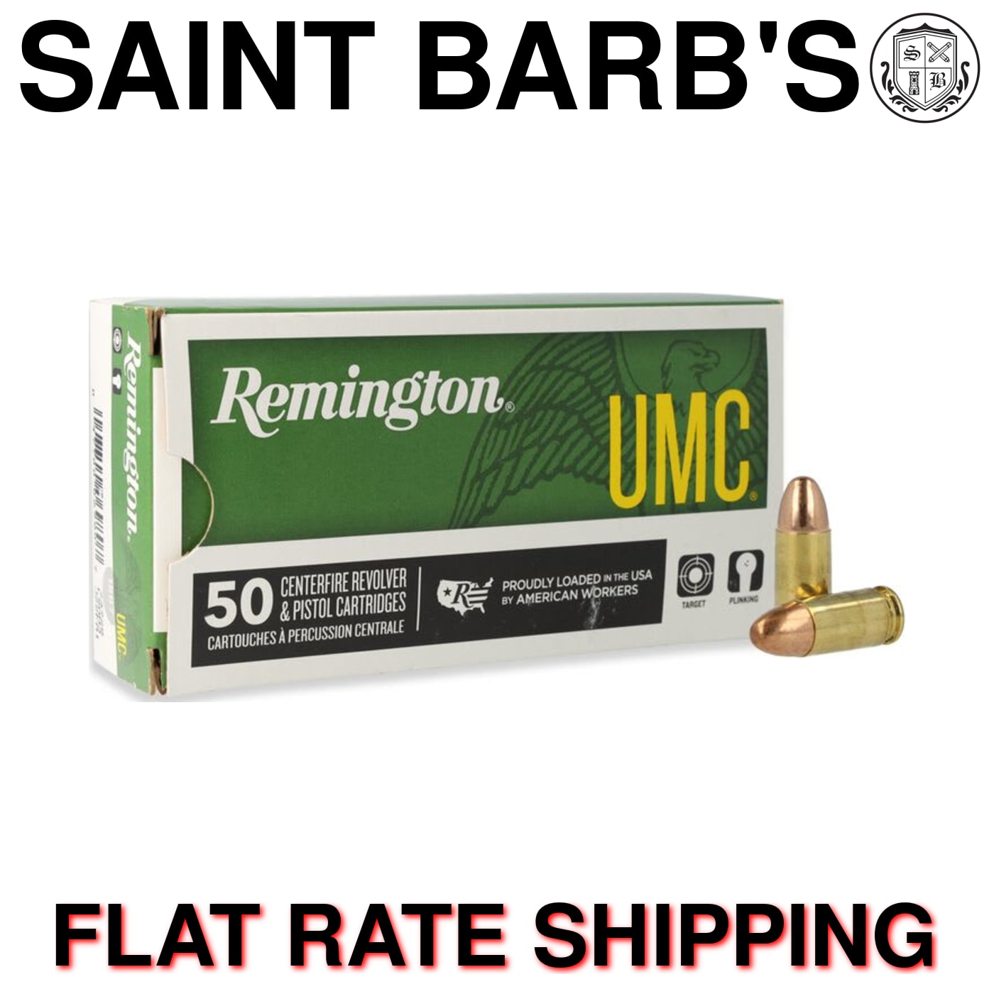 Remington UMC 9mm 124 Grain Full Metal Jacket (FMJ) - 50 Rounds-img-0