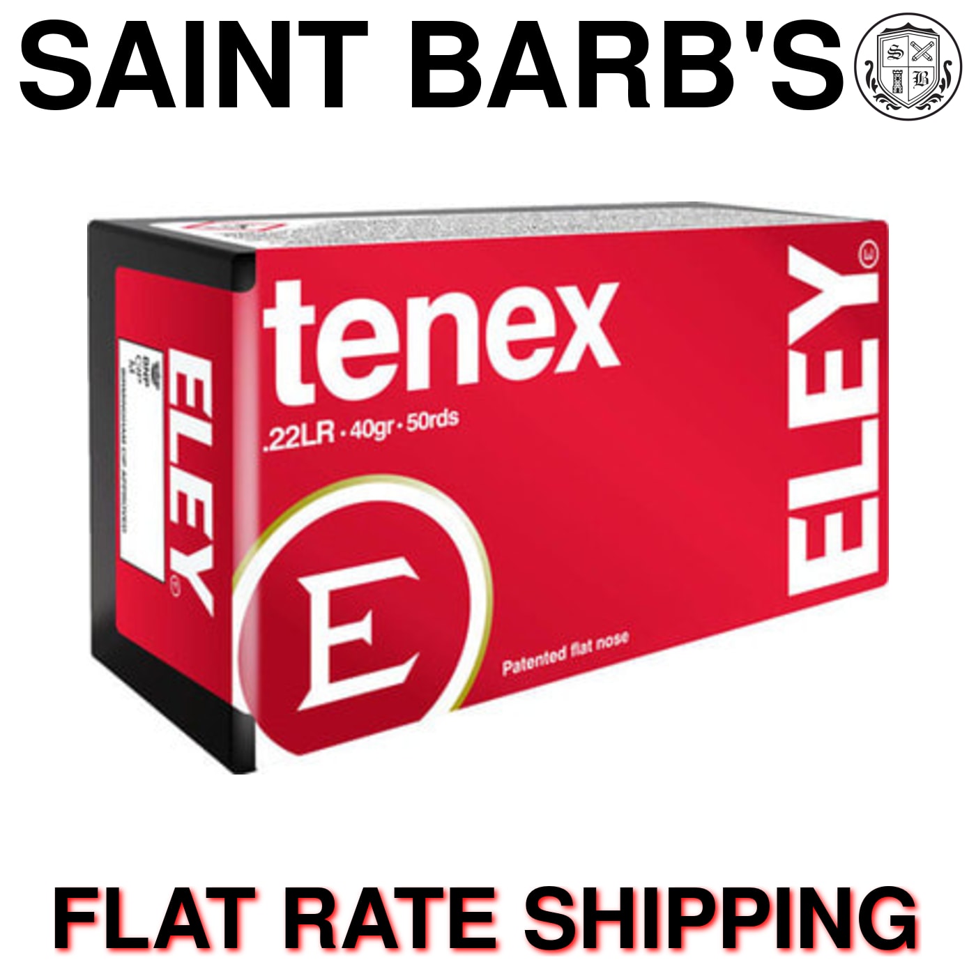 ELEY Tenex .22 LR 40 Grain Lead Flat Nose (LFN) - 500 Rounds-img-0