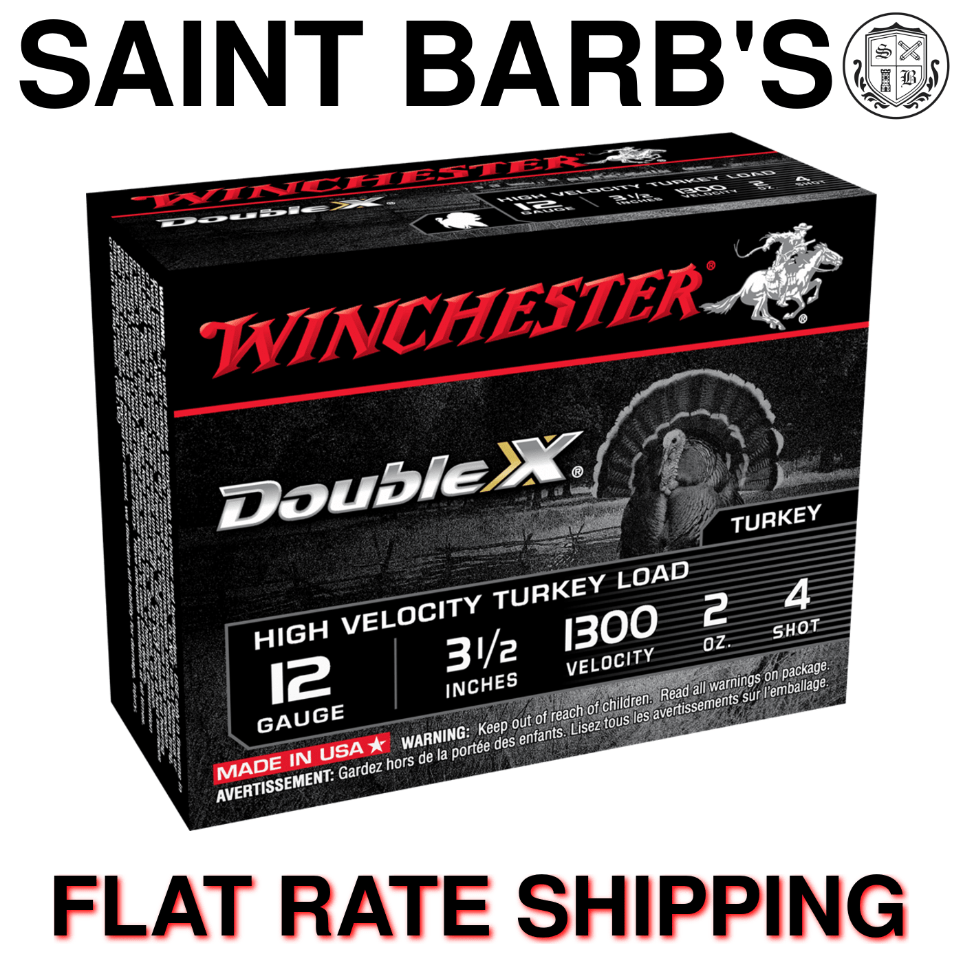 Winchester Double X 12 Gauge 3.5" 2 oz. #4 - 10 Rounds-img-0