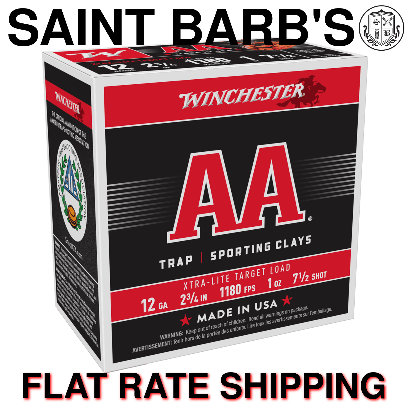 Winchester AA Xtra-Lite 12 Gauge 2.75" 1 oz. #7.5 - 25 Rounds-img-0