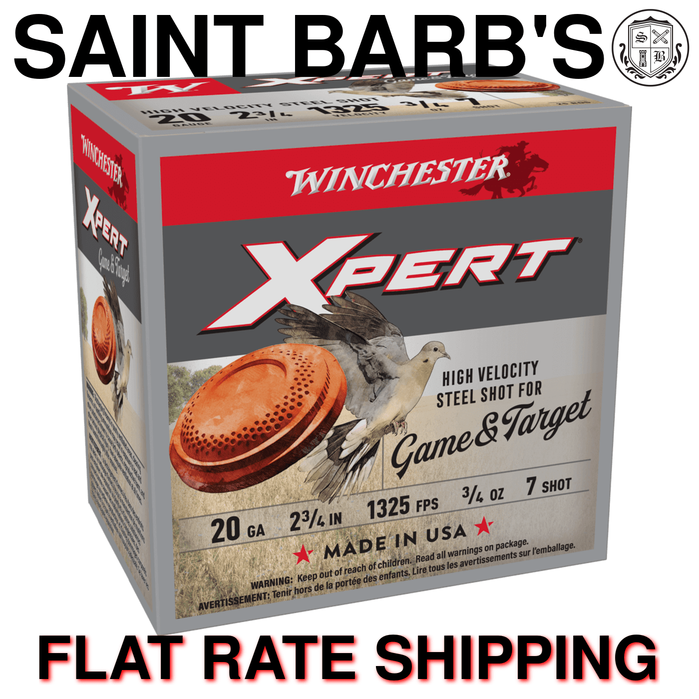 Winchester XPERT 20 Gauge 2.75" 3/4 oz. #7 - 25 Rounds-img-0