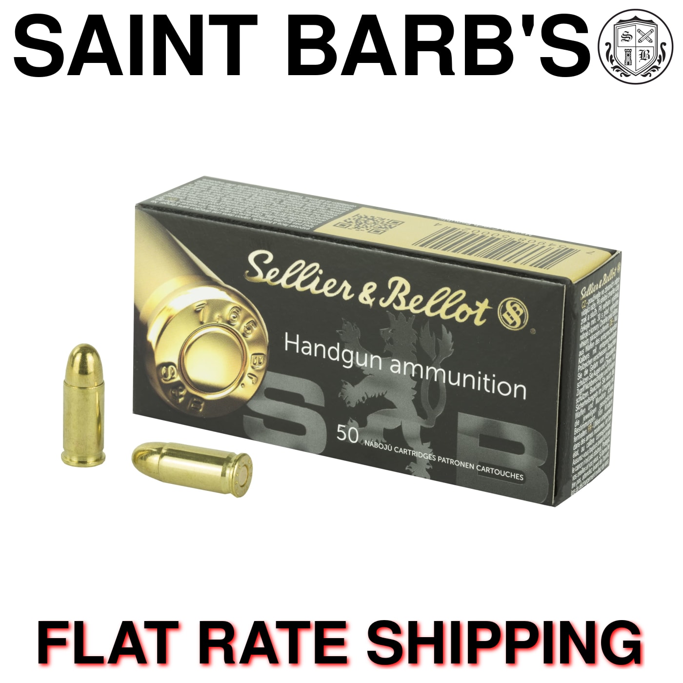 Sellier & Bellot .32 ACP 73 Grain Full Metal Jacket (FMJ) - 50 Rounds-img-0